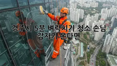 경주시 5분 벼락치기 청소! 손님 갑자기 온다면?