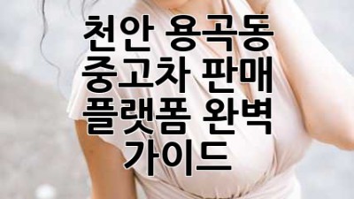 천안 용곡동 중고차 판매 플랫폼 완벽 가이드